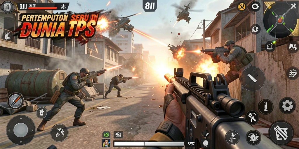 Tampilan gameplay seru dalam 8II dengan aksi pertempuran intens.