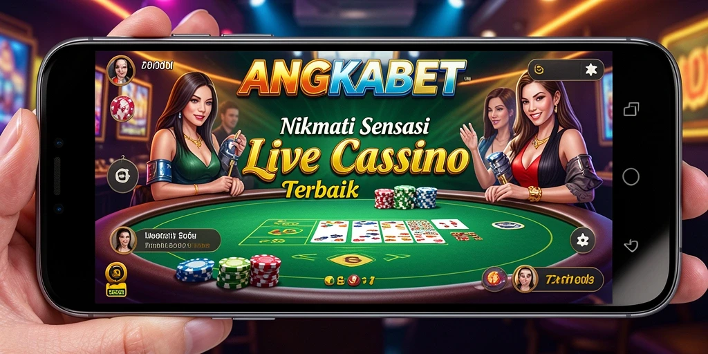 Tampilan gameplay Live Casino di ANGKABET yang menakjubkan.