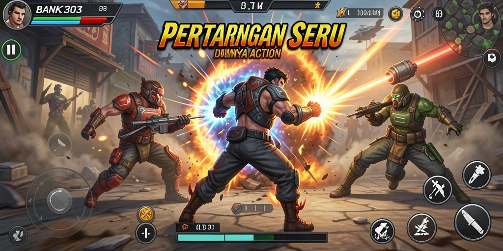Tampilan gameplay BANK303 yang memukau dan seru.