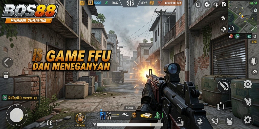 Screenshot gameplay <strong>BOS88</strong> dalam pertempuran intens dan seru.