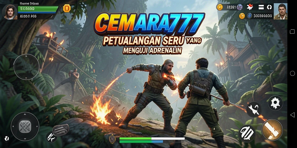 Tampilan gameplay CEMARA777 yang mendebarkan dan penuh tantangan.