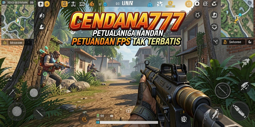 Gameplay CENDANA777 dengan aksi tembak-menembak yang intens.