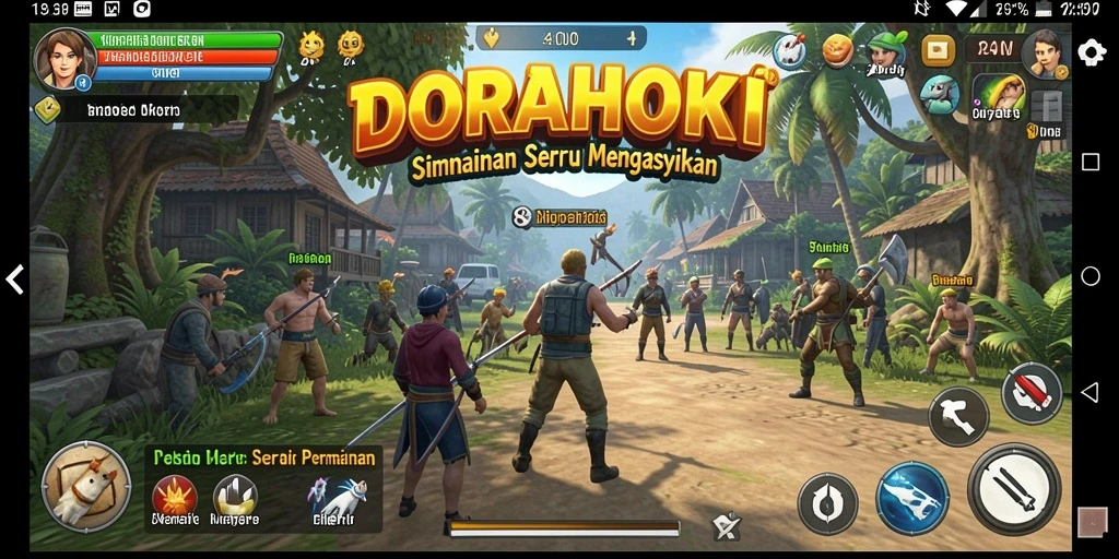 Gameplay seru dan interaktif di DORAHOKI.
