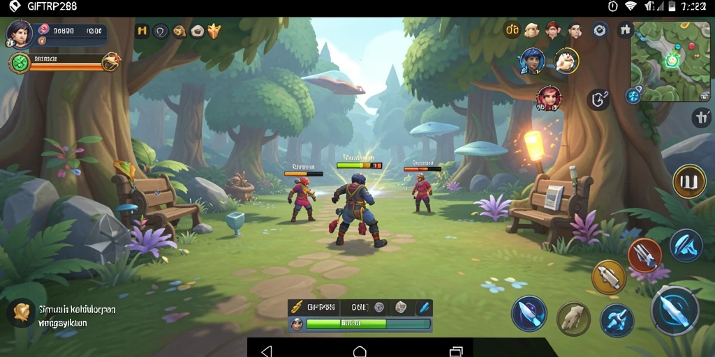 Tangkapan layar gameplay GIFTRP288 yang menunjukkan aktivitas simulasi kehidupan.