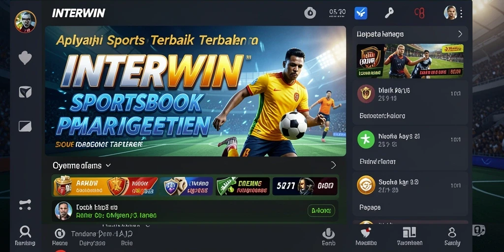 Tampilan gameplay dalam aplikasi Sportsbook INTERWIN yang menarik.