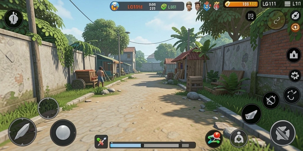 Tangkapan layar dari LG111 yang menunjukkan pengalaman gameplay simulasi.