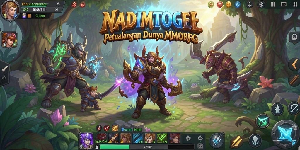 Screenshot gameplay NADIMTOGEL menampilkan aksi seru dalam dunia MMORPG.