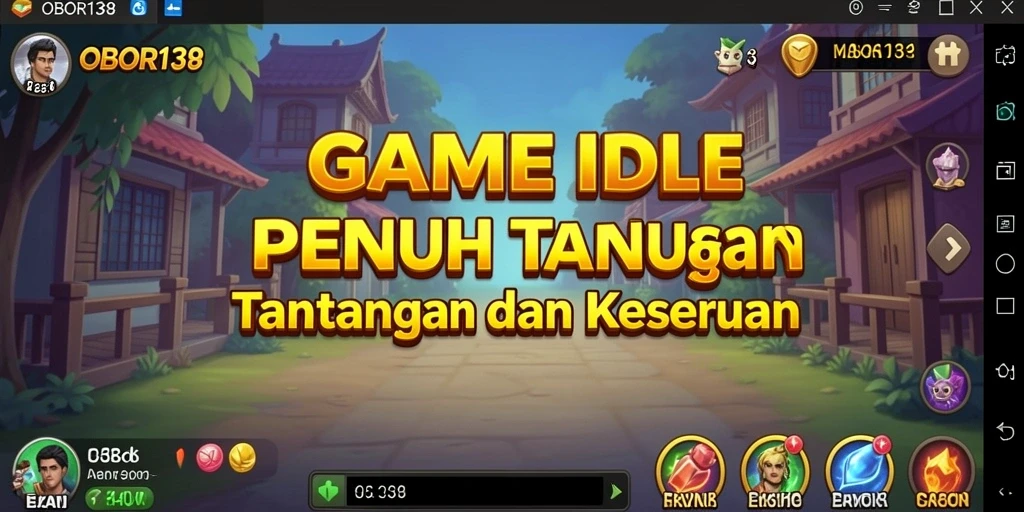 Tangkapan layar utama OBOR138 yang menunjukkan gameplay Idle yang menarik.