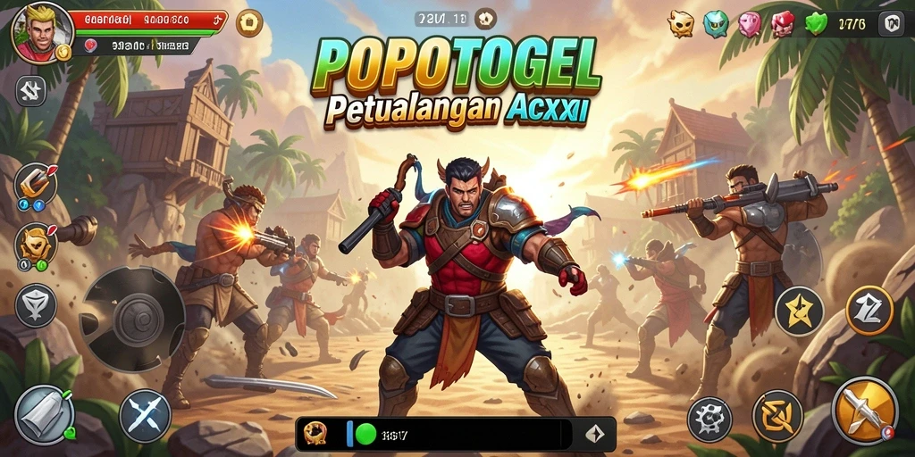Tampilan gameplay seru penuh aksi di POPOTOGEL.
