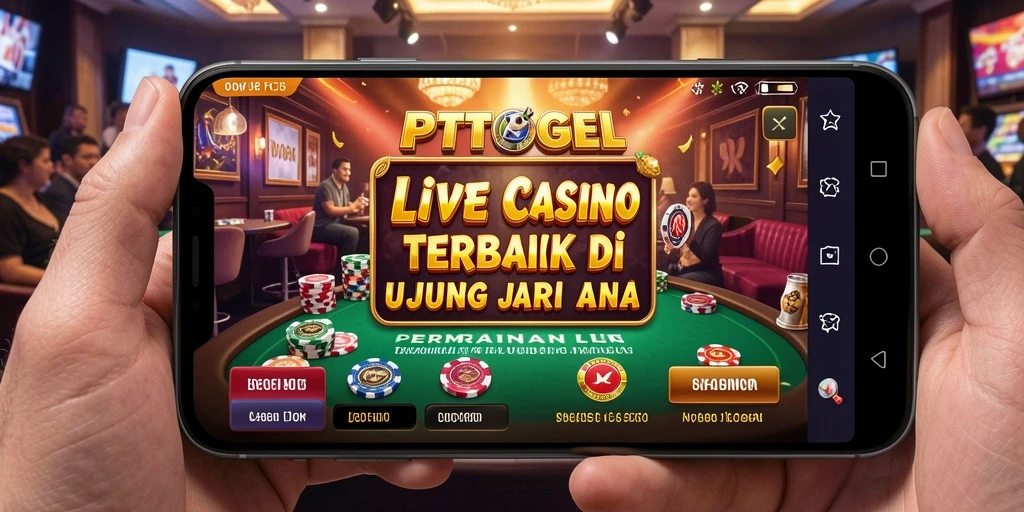 Tampilan gameplay Live Casino yang realistis di PTTOGEL.
