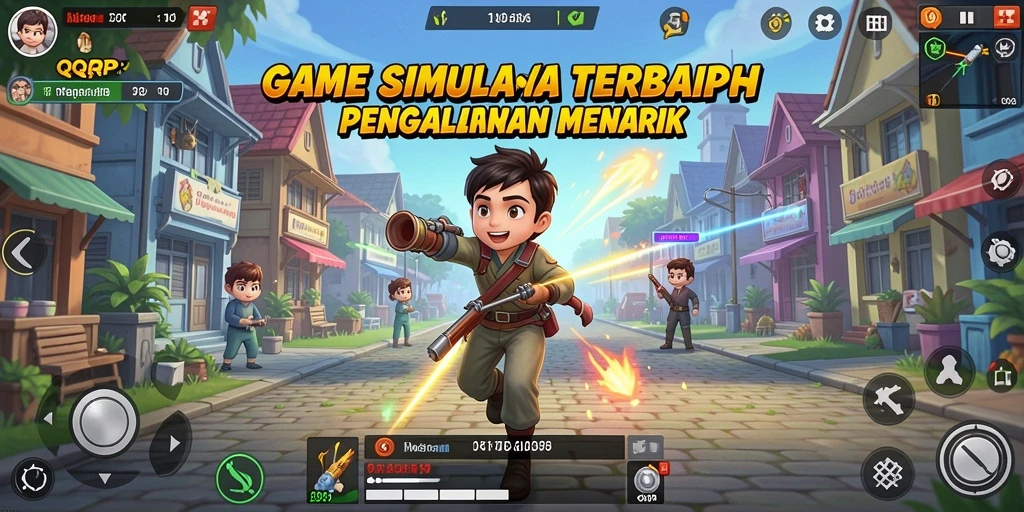 Screenshot utama QQRP menampilkan gameplay Simulation yang menarik dan interaktif.