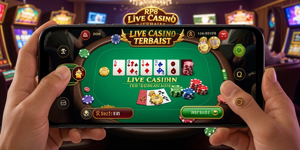 Tampilan gameplay Live Casino yang mengasyikkan dengan dealer langsung.