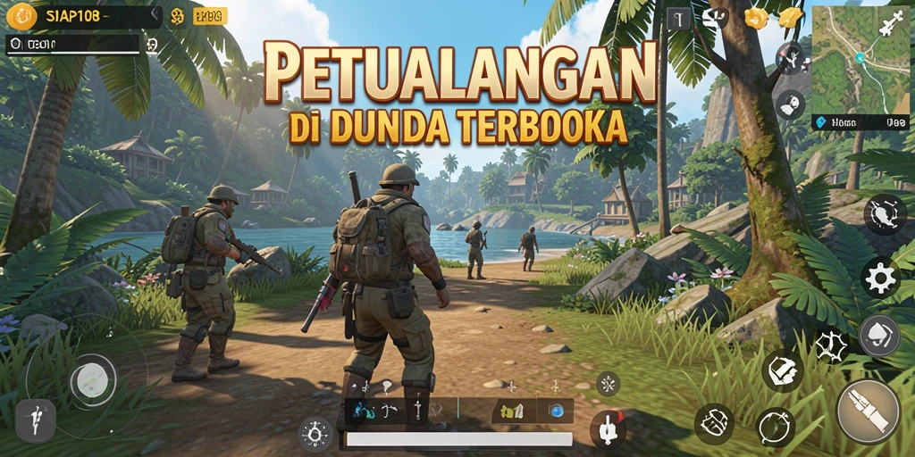 Tampilan gameplay <strong>SIAP108</strong> yang menakjubkan di dunia terbuka.