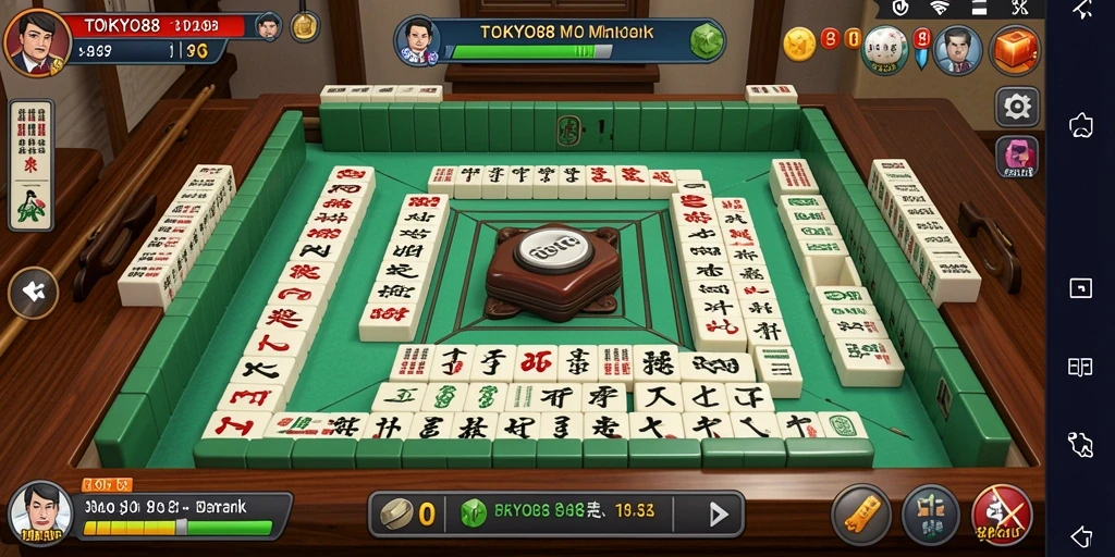 Screenshot gameplay TOKYO88 menampilkan aksi seru bermain Mahjong.