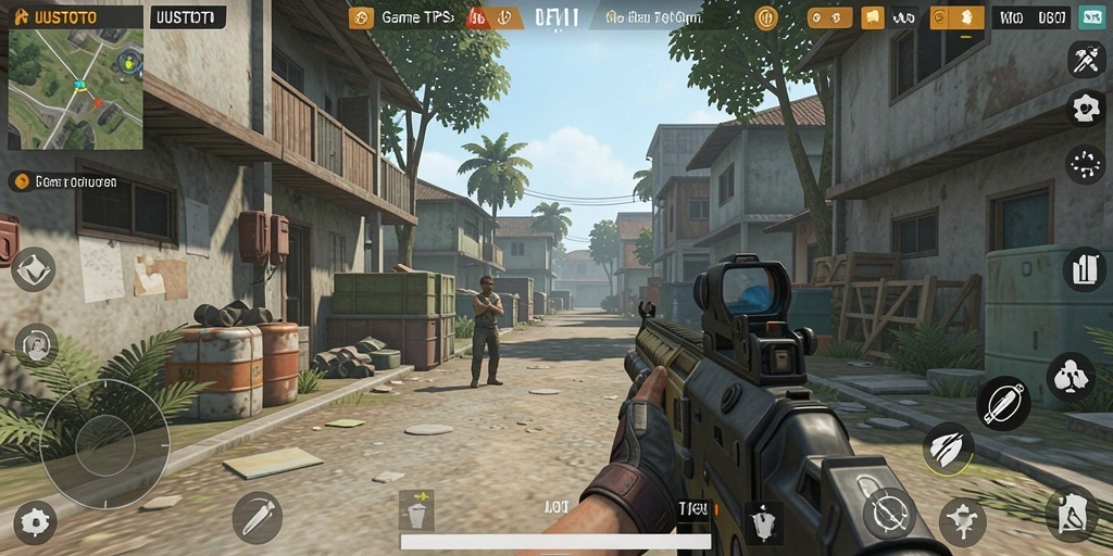 Tampilan aksi seru dalam gameplay UUSTOTO yang mendebarkan.
